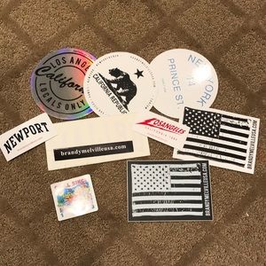 pack of 10 brandy stickers